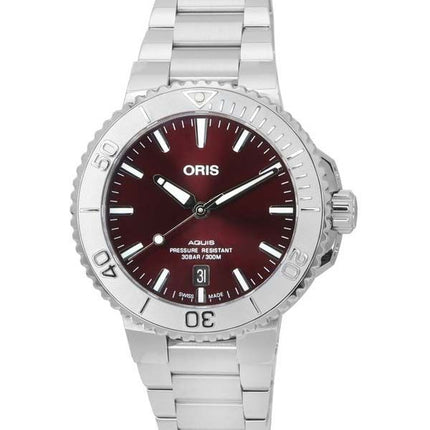 Oris Aquis Date Relief Red Dial Automatische Taucheruhr 01-733-7766-4158-07-8-22-05PEB 300M Herrenuhr