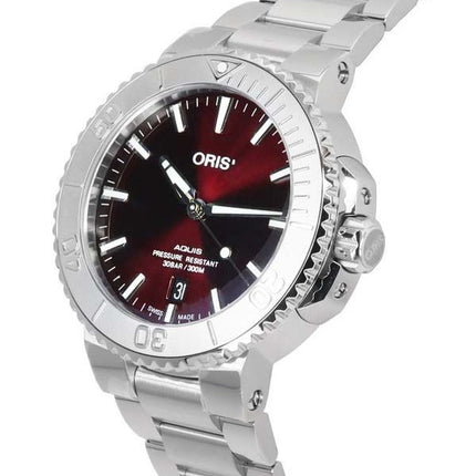 Oris Aquis Date Relief Red Dial Automatische Taucheruhr 01-733-7766-4158-07-8-22-05PEB 300M Herrenuhr