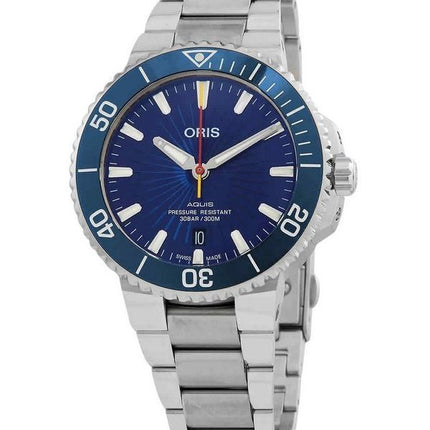 Oris Aquis Sun Wukong Limited Edition Automatik-Taucheruhr mit blauem Zifferblatt, 01 733 7766 4185-Set, 300 m