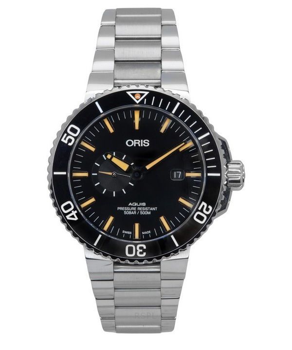 Oris Aquis Small Second Edelstahl schwarzes Zifferblatt automatische Taucheruhr 01-743-7733-4159-07-8-24-05PEB 500M Herrenuhr