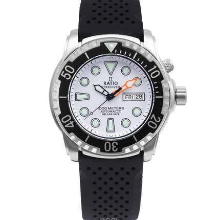 Ratio FreeDiver Helium-Safe 1000M Saphir Automatik 1068HA90-34VA-WHT Herrenuhr