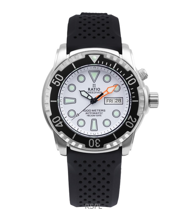 Ratio FreeDiver Helium-Safe 1000M Saphir Automatik 1068HA90-34VA-WHT Herrenuhr