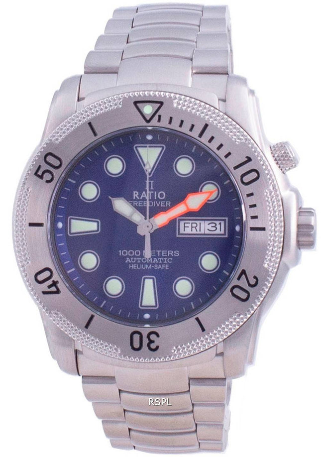 VerhÃ¤ltnis Free Diver Helium-Safe Automatik 1068MD96-34VA-BLU 1000M Herrenuhr