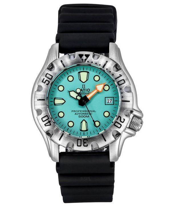 Ratio FreeDiver Professional 500M Saphir-Eisblaues Zifferblatt Automatik 32BJ202A-IBLU Herrenuhr