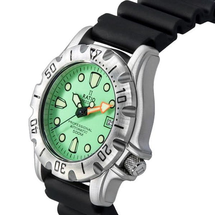 Ratio FreeDiver Professional 500M Saphir-Mintgrünes Zifferblatt Automatik 32BJ202A-MGRN Herrenuhr