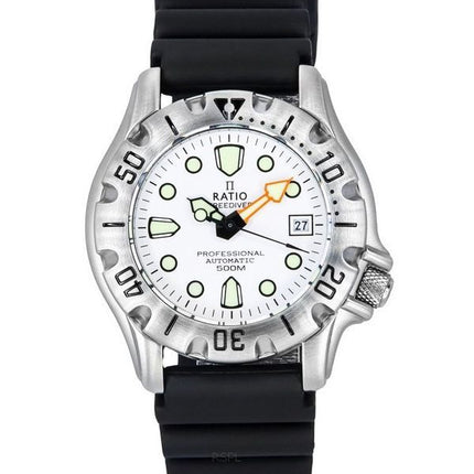 Ratio FreeDiver Professional 500M Saphirweißes Zifferblatt Automatik 32BJ202A-WHT Herrenuhr