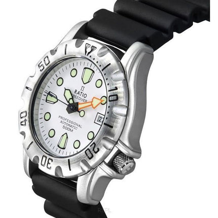 Ratio FreeDiver Professional 500M Saphirweißes Zifferblatt Automatik 32BJ202A-WHT Herrenuhr