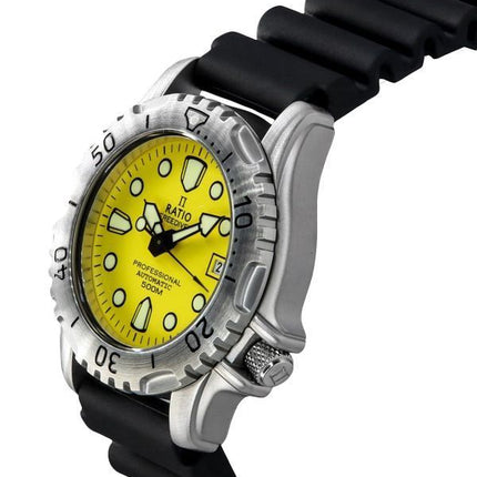 Ratio FreeDiver Professional 500M Saphir-Gelb-Zifferblatt Automatik 32GS202A-YLW Herrenuhr