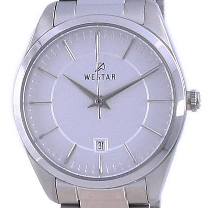 Westar Silver Dial Edelstahl Quarz 40213 STN 107 Damenuhr