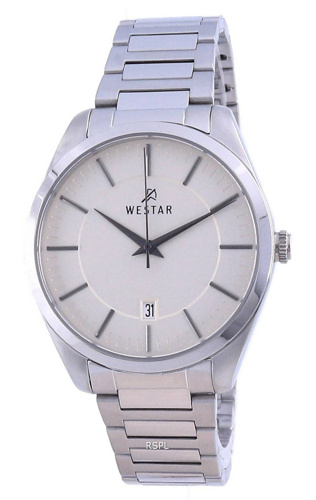 Westar Champagner Zifferblatt Edelstahl Quarz 50213 STN 102 Herrenuhr