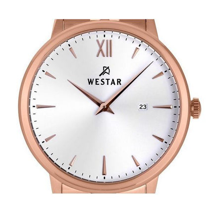 Westar Profile Edelstahl weißes Zifferblatt Quarz 50215PPN601 Herrenuhr