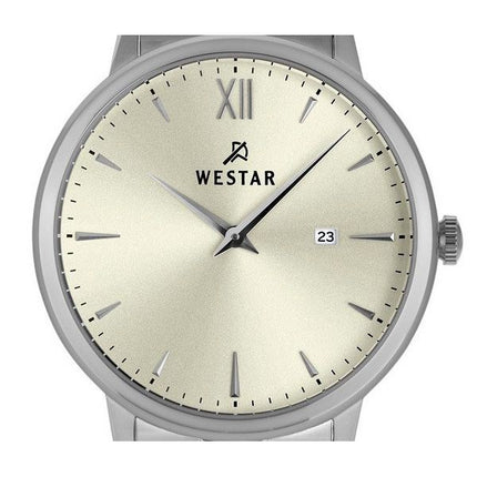 Westar Profile Edelstahl Licht Champagner Zifferblatt Quarz 50215STN102 Herrenuhr