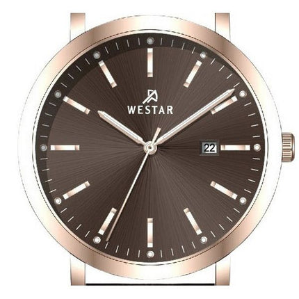 Westar Profile Lederarmband, braunes Zifferblatt, Quarz 50216PPN620 Herrenuhr