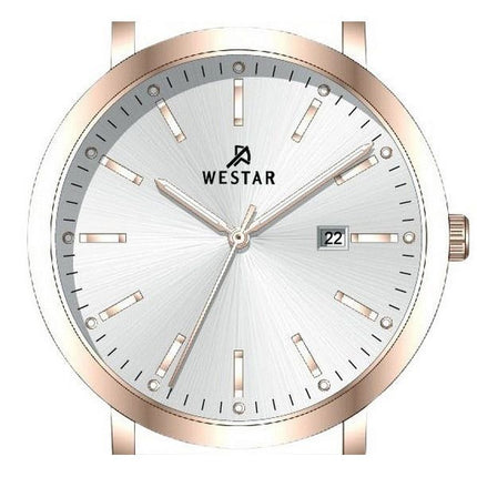 Westar Profile Lederarmband Silber Zifferblatt Quarz 50216PPN627 Herrenuhr