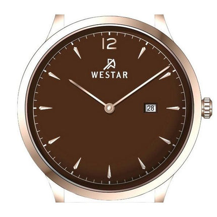 Westar Profile Lederarmband, braunes Zifferblatt, Quarz 50217PPN620 Herrenuhr