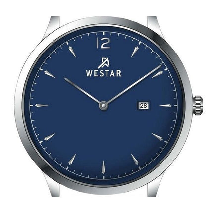 Westar Profile Lederarmband, blaues Zifferblatt, Quarz 50217STN124 Herrenuhr