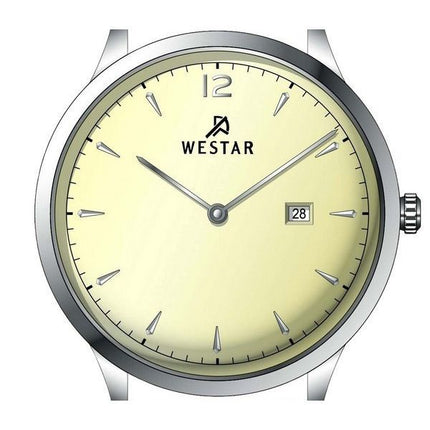 Westar Profile Lederarmband, helles Champagner-Zifferblatt, Quarz 50217STN182 Herrenuhr