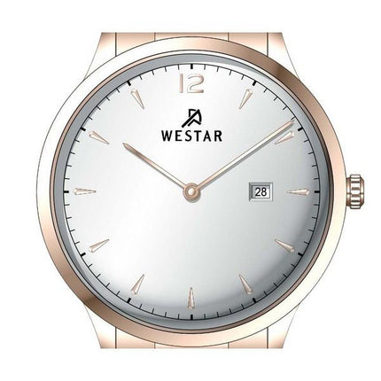 Westar Profile Edelstahl Silber Zifferblatt Quarz 50218PPN607 Herrenuhr