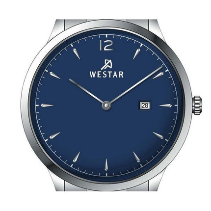 Westar Profile Edelstahl blaues Zifferblatt Quarz 50218STN104 Herrenuhr