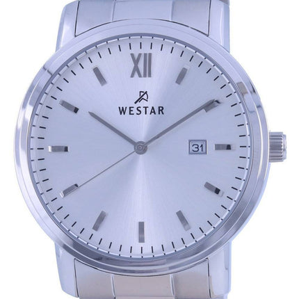 Westar Blue Dial Lederarmband Quarz 50244 STN 104 Herrenuhr