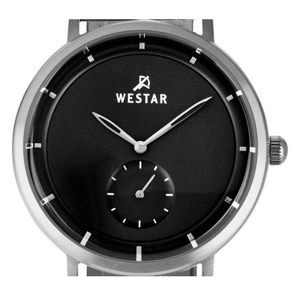 Westar Profile Lederarmband, schwarzes Zifferblatt, Quarz 50246STN103 Herrenuhr