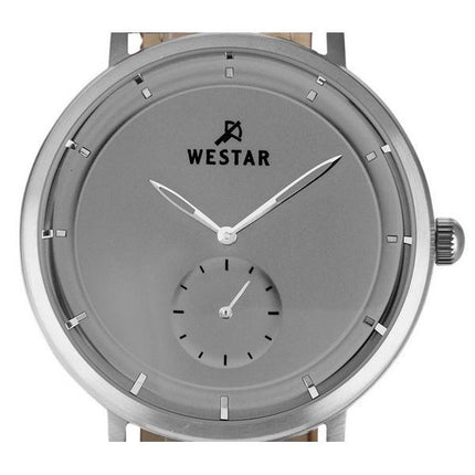 Westar Profile Lederarmband, graues Zifferblatt, Quarz 50246STN106 Herrenuhr