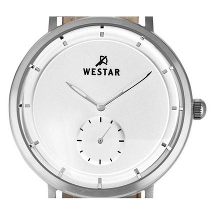 Westar Profile Lederarmband Silber Zifferblatt Quarz 50246STN107 Herrenuhr