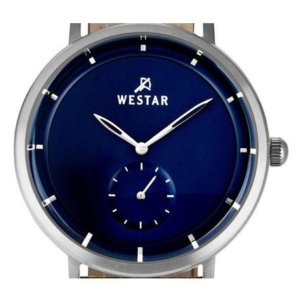 Westar Profile Lederarmband, blaues Zifferblatt, Quarz 50246STN184 Herrenuhr