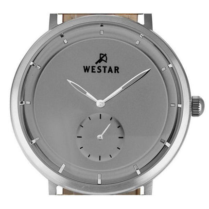 Westar Profile Lederarmband, graues Zifferblatt, Quarz 50246STN186 Herrenuhr