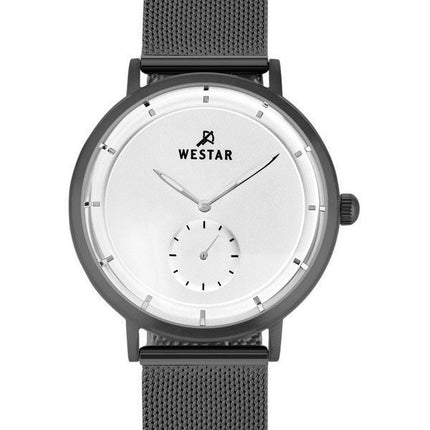 Westar Profile Edelstahl weißes Zifferblatt Quarz 50247GGN107 Herrenuhr