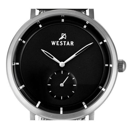 Westar Profile Edelstahl schwarzes Zifferblatt Quarz 50247STN103 Herrenuhr