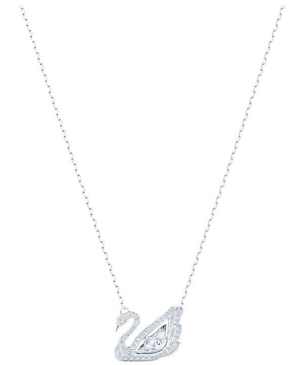 Swarovski Swan Weiße Rhodium-Halskette 5514421 für Damen