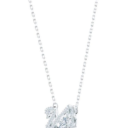 Swarovski Swan Weiße Rhodium-Halskette 5514421 für Damen