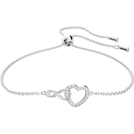 Swarovski Hyperbola Infinity und Herz Rhodium Armband 5524421 für Damen