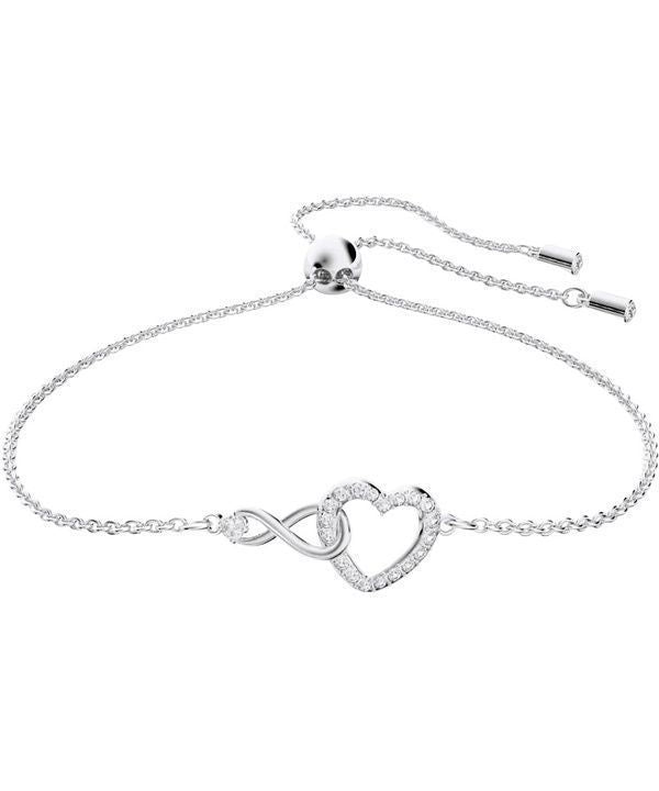 Swarovski Hyperbola Infinity und Herz Rhodium Armband 5524421 für Damen