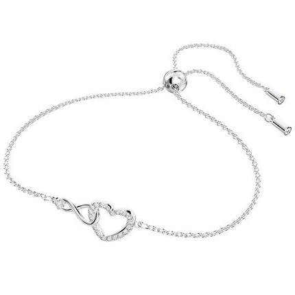 Swarovski Hyperbola Infinity und Herz Rhodium Armband 5524421 für Damen