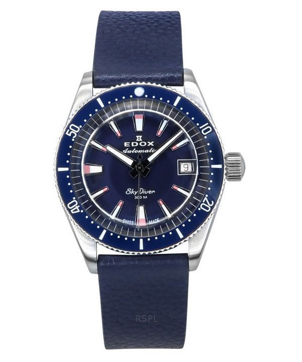 Edox Skydiver Limited Special Blue Dial Automatik Taucheruhr 80131 3BUC BUICO 300M Herrenuhr mit extra Armband