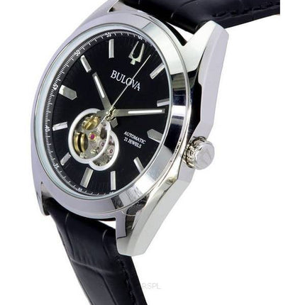 Bulova Marine Star Open Heart Blaues Zifferblatt Automatische Taucheruhr 96A291 200M Herrenuhr