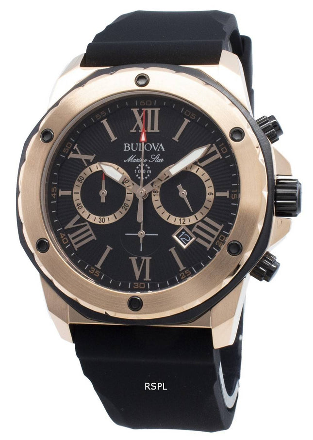 Bulova Marine Star 98B104 Chronograph Quarz Herrenuhr