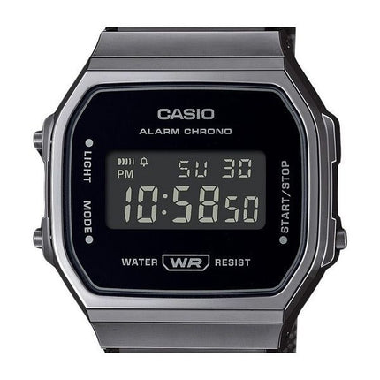 Casio Vintage Digital Edelstahl Mesh Armband Quarz A168WEMB-1B Unisex Uhr