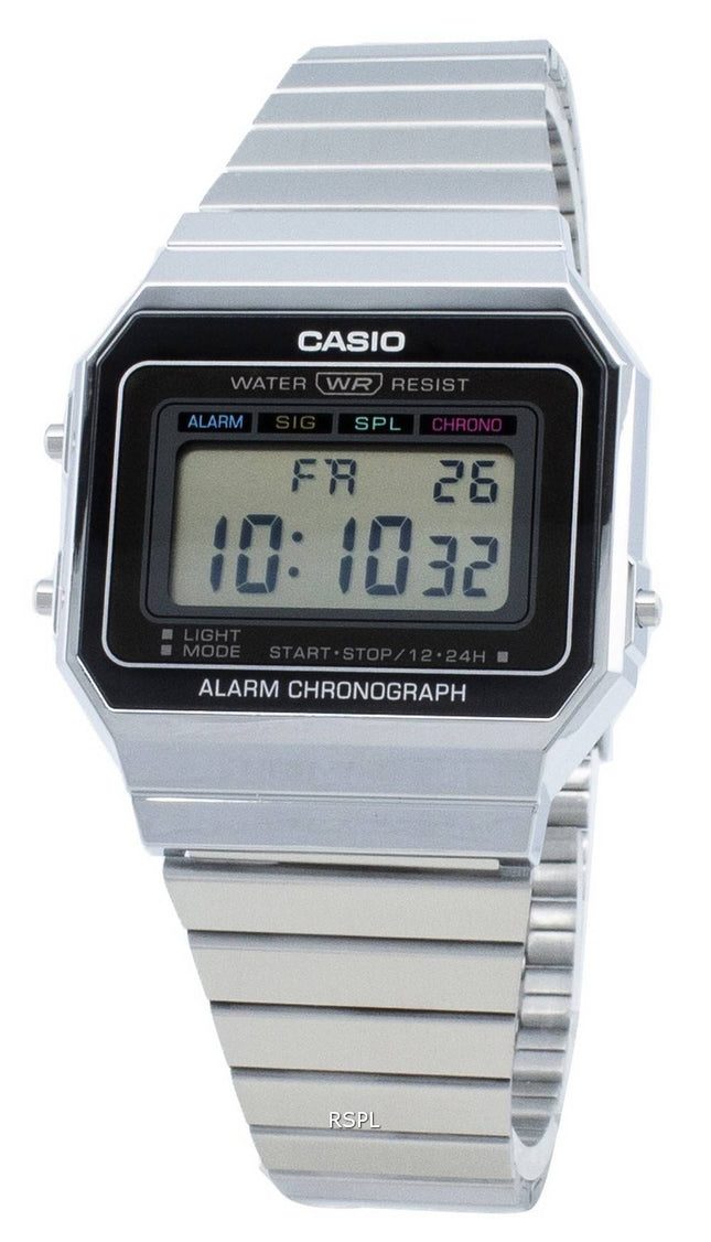 Casio Youth Digital A700W-1A A700W-1 Alarm Quarz Herrenuhr