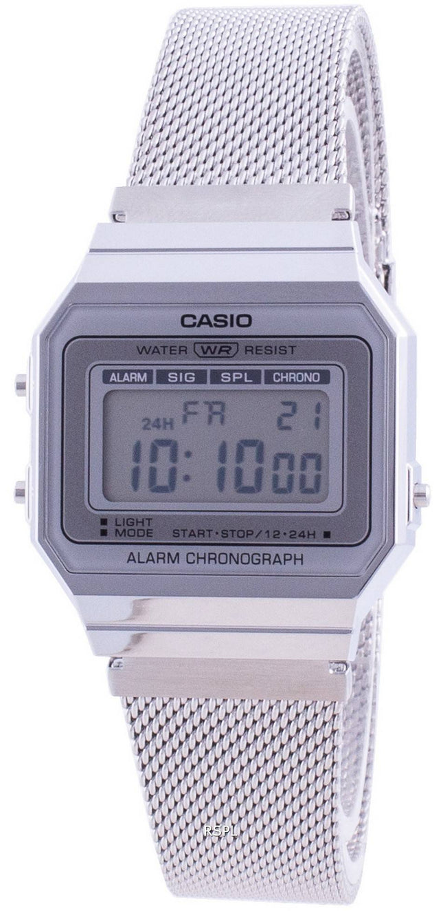 Casio Youth Vintage Täglicher Alarmquarz A-700WM-7A A700WM-7A 100M Damenuhr