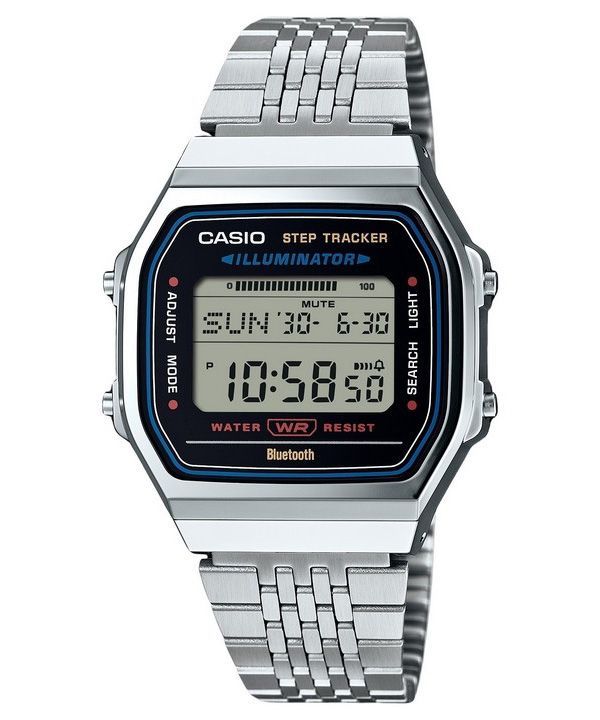 Casio Vintage Digital Smartphone Link Edelstahl Quarz ABL-100WE-1A Unisex Uhr