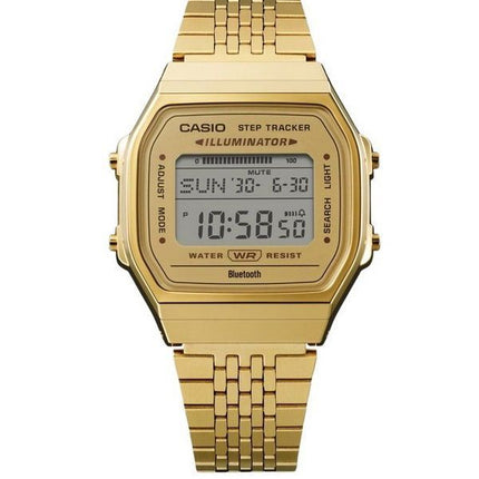 Casio Vintage Digital Smartphone Link Goldfarben Edelstahl Quarz ABL-100WEG-9A Unisex Uhr