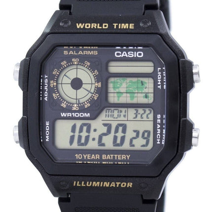 Casio-Jugend-Serie digitale Welt Zeit AE-1200WH-1BVDF AE-1200WH-1BV Herrenuhr