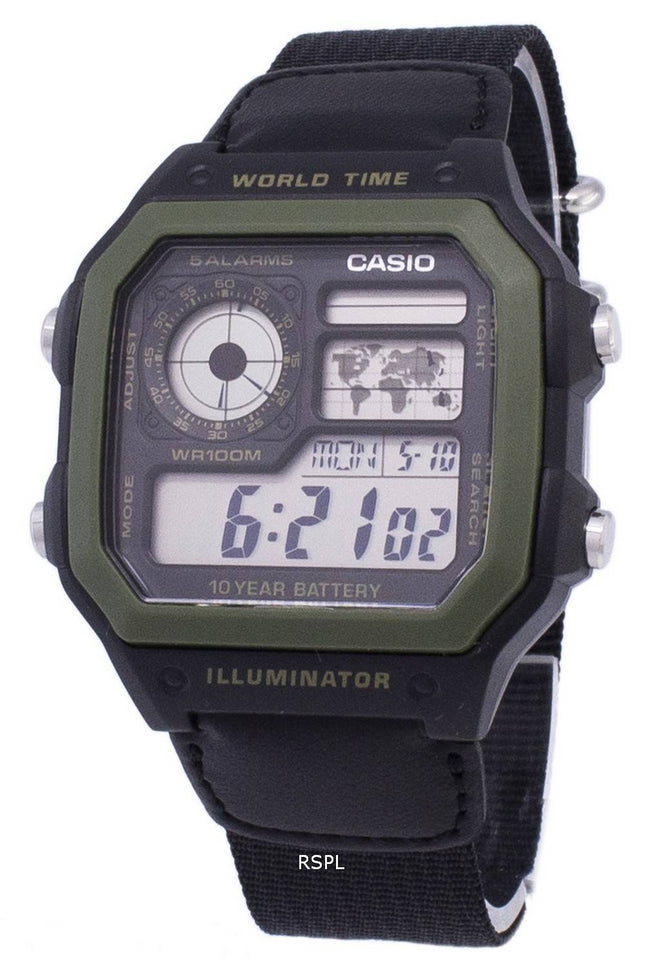 Casio-Jugend-Serie digitale Welt Zeit AE-1200WHB-1BVDF AE-1200WHB-1BV Herrenuhr