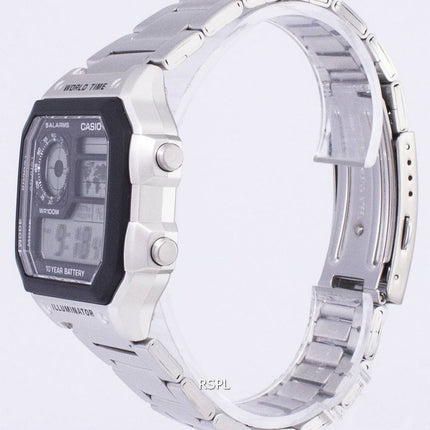 Casio Digital World Time WR100M AE-1200WHD-1AVDF AE-1200WHD-1AV Herrenuhr