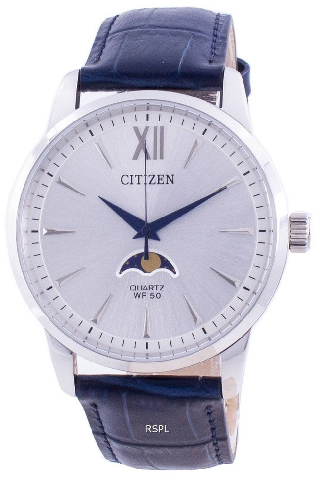 Citizen Moonphase Silber Zifferblatt Quarz AK5000-03A Herrenuhr