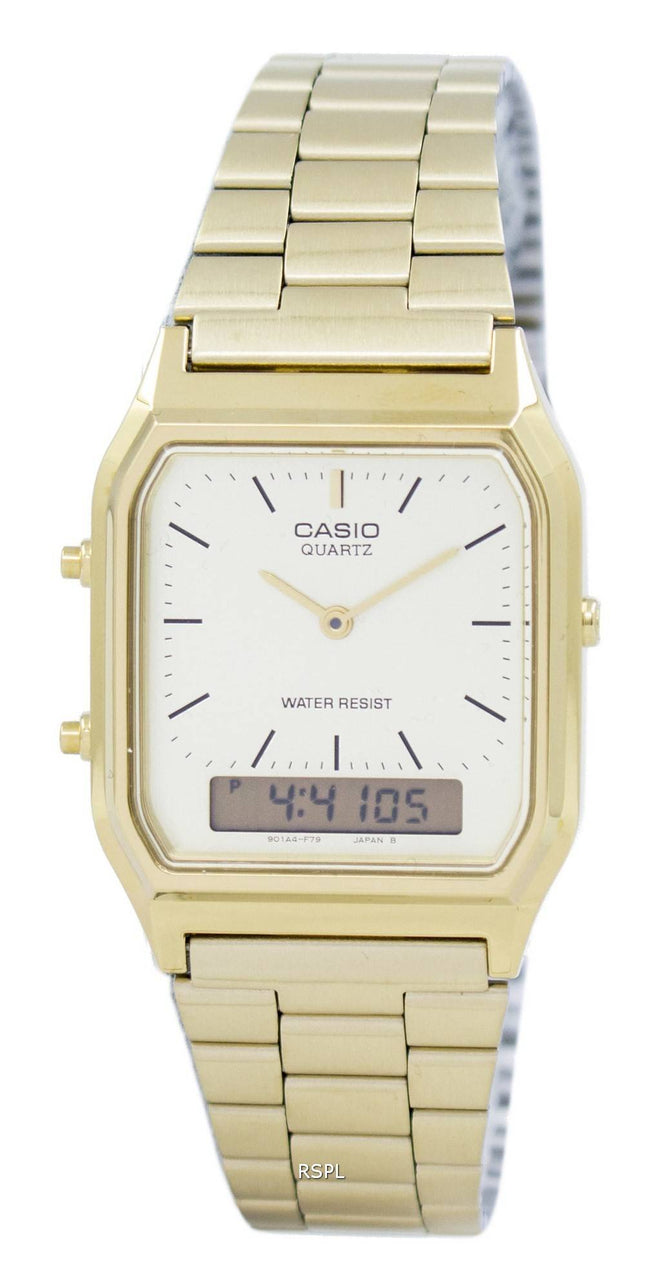 Casio Quarz Analog Digital Goldton AQ-230GA-9DMQYES Herrenuhr