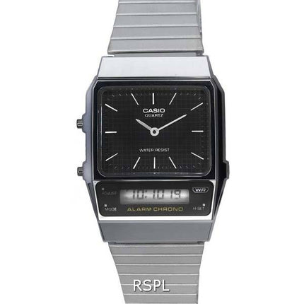 Casio Vintage analog digital schwarzes Zifferblatt Quarz AQ-800E-1A AQ800E-1 Unisex-Uhr